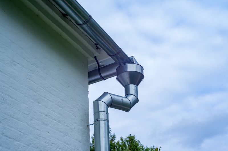 Steel Downspout Installation